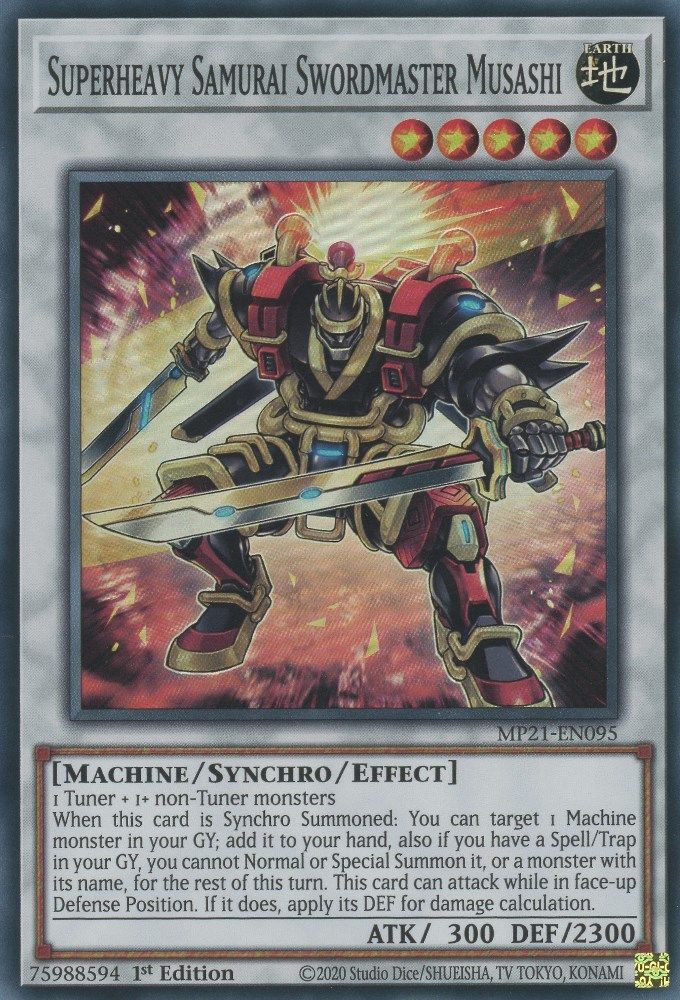 Musashi, maître des épées du samouraï super lourd [MP21-EN095], super rare 
