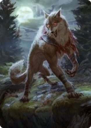 Arlinn, the Moon's Fury Art Card (02/81) (ASMID-002) - Art Series: Innistrad: Midnight Hunt