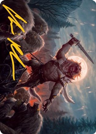 Tovolar, the Midnight Scourge Art Card (06/81) (Gold-Stamped Signature) (ASMID-006) - Art Series: Innistrad: Midnight Hunt