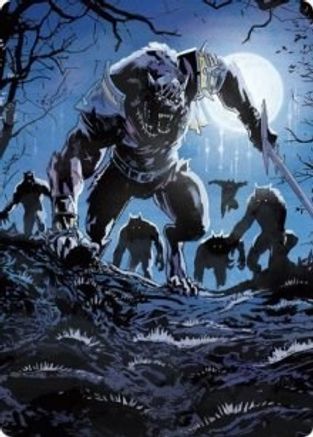 Tovolar, the Midnight Scourge Art Card (08/81) (ASMID-008) - Art Series: Innistrad: Midnight Hunt