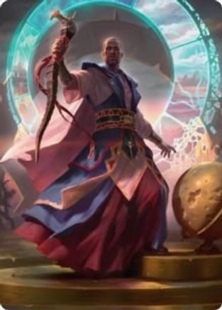 Teferi, Who Slows the Sunset Art Card (ASMID-010) - Art Series: Innistrad: Midnight Hunt