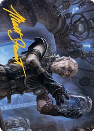 Delver of Secrets Art Card (Gold-Stamped Signature) (ASMID-021) - Art Series: Innistrad: Midnight Hunt
