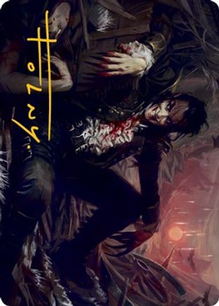 Arrogant Outlaw Art Card (Gold-Stamped Signature) (ASMID-033) - Art Series: Innistrad: Midnight Hunt