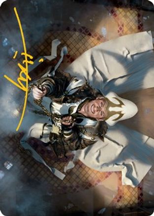 Jerren, Corrupted Bishop Art Card (Gold-Stamped Signature) (ASMID-037) - Art Series: Innistrad: Midnight Hunt