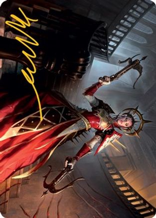 Bloodthirsty Adversary Art Card (Gold-Stamped Signature) (ASMID-041) - Art Series: Innistrad: Midnight Hunt