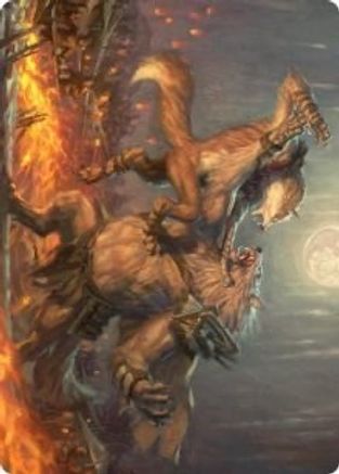 Duel for Dominance Art Card (ASMID-051) - Art Series: Innistrad: Midnight Hunt