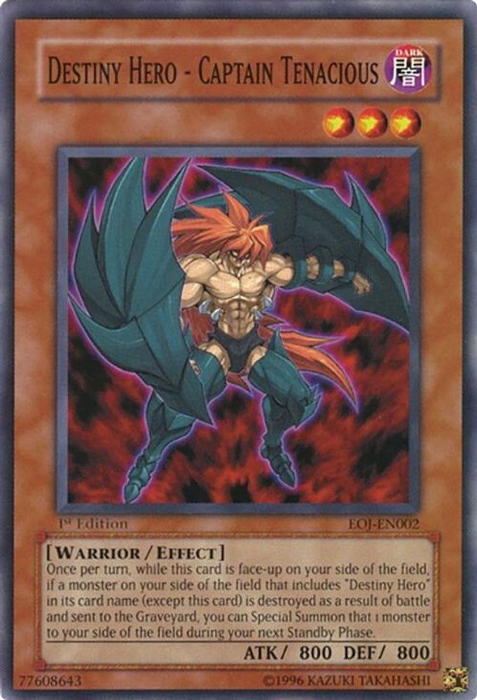 Destiny Hero - Captain Tenacious (EOJ-EN002) - Common