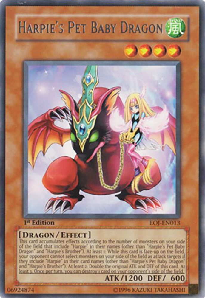 Harpie's Pet Baby Dragon (EOJ-EN013) - Rare