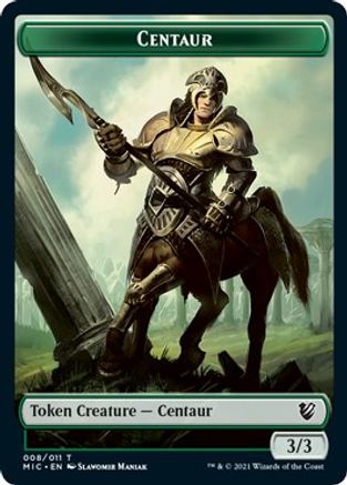 Centaur // Wolf Double-Sided Token (MIC-8 // 13) - Commander: Innistrad: Midnight Hunt