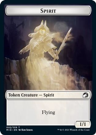 Spirit Token (MID-002) - Innistrad: Midnight Hunt