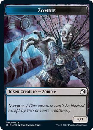 Zombie (015) Token (MID-015) - Innistrad: Midnight Hunt