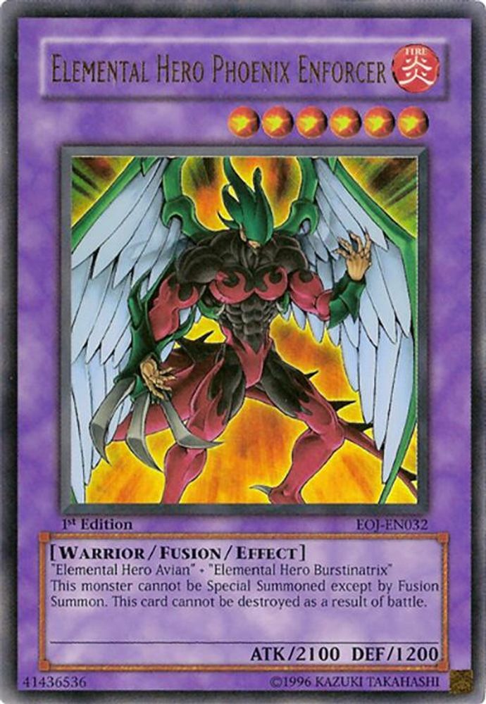Elemental Hero Phoenix Enforcer (EOJ-EN032) - Ultra Rare