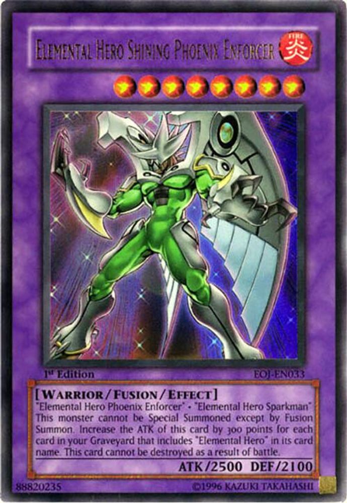 Elemental Hero Shining Phoenix Enforcer (EOJ-EN033) - Ultra Rare