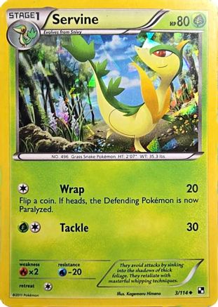 Servine (Cracked Ice Holo) 003/114  - Holofoil - Promo