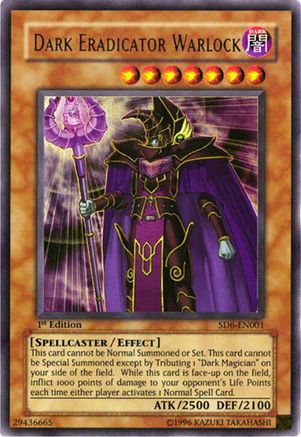 Dark Eradicator Warlock [SD6-EN001] Ultra Rare