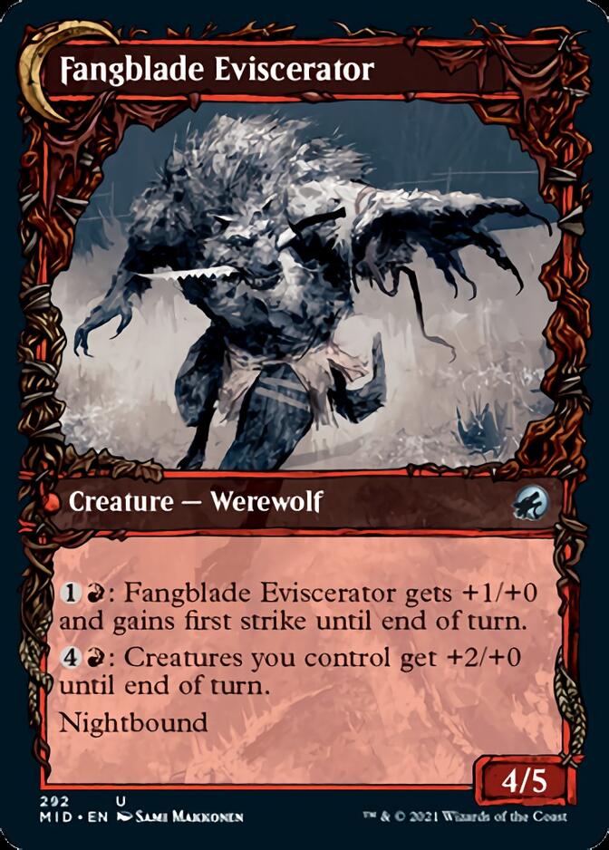 Brigand Fangblade // Éviscérateur Fangblade (Showcase Equinox) [Innistrad : Chasse de Minuit] 