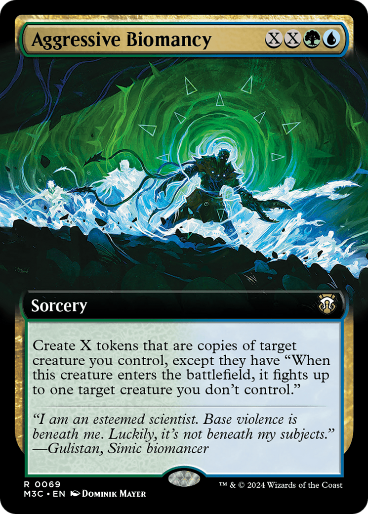 Biomancie agressive (art étendu) [Modern Horizons 3 Commander] 