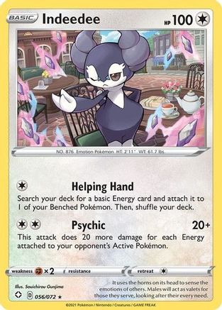 Indeedee (056/072) (Thème Deck exclusif) [Épée et Bouclier : Shining Fates] 