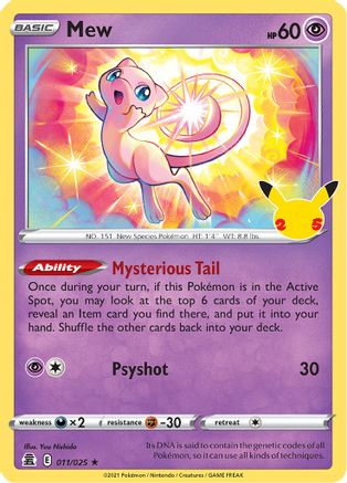 Mew 011  - Holofoil - Holo Rare