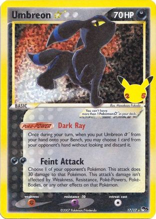 Umbreon Star 017  - Holofoil - Classic Collection