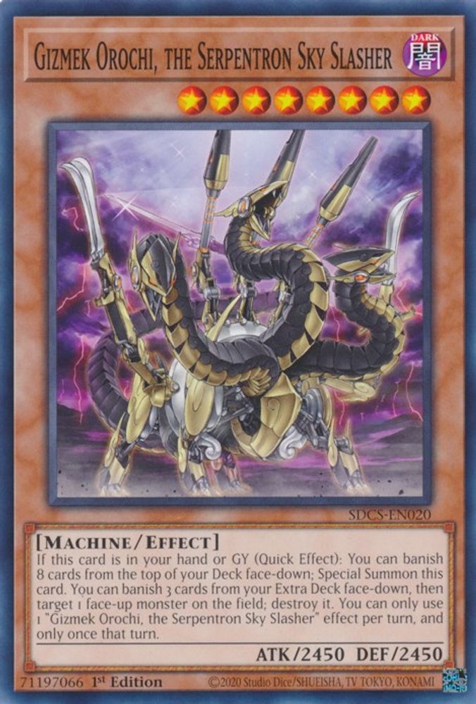 Gizmek Orochi, the Serpentron Sky Slasher (SDCS-EN020) - Common