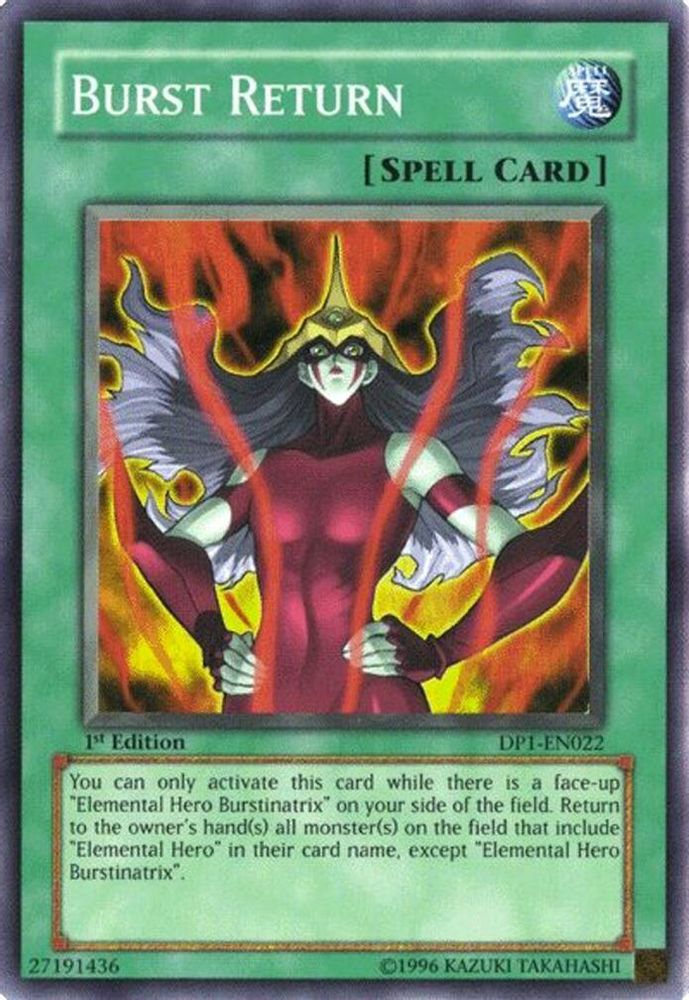Burst Return (DP1-EN022) - Super Rare