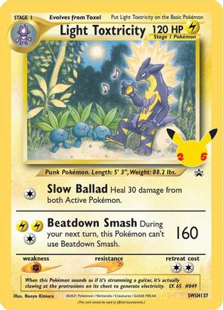 Light Toxtricity SWSH137  - Holofoil - Promo