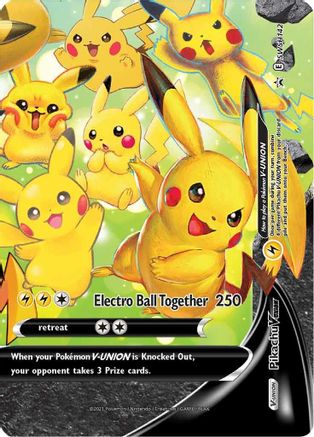 Pikachu V-Union - SWSH142 SWSH142/307 - SWSH Sword & Shield Promo Cards Holofoil