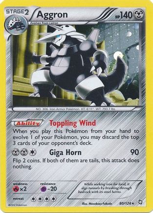 Aggron - 80/124 (Cosmos Holo)/124  - Holofoil - Promo