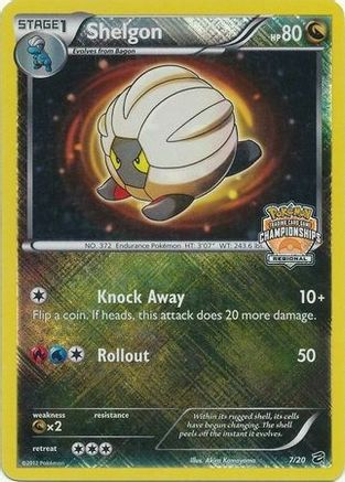 Shelgon - 7/20 (Regional Championships)/20  - Reverse Holofoil - Promo