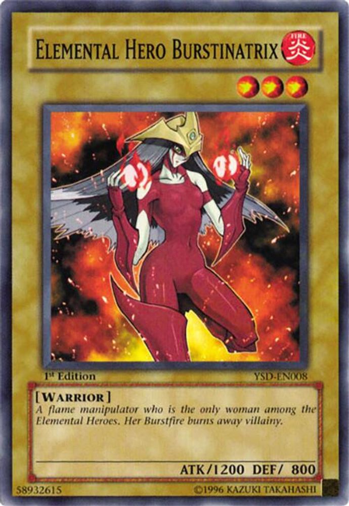Elemental Hero Burstinatrix (YSD-EN008) - Common