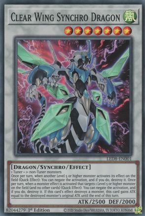 Clear Wing Synchro Dragon [LED8-EN001] Super Rare