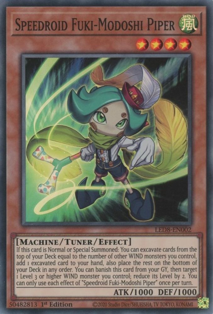 Speedroid Fuki-Modoshi Piper [LED8-EN002] Super Rare 