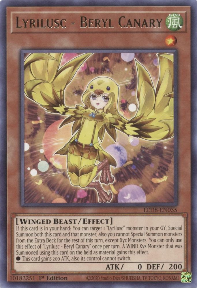 Lyrilusc - Beryl Canary (LED8-EN035) - Rare
