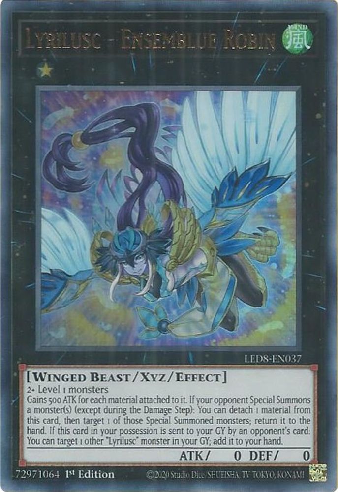 Lyrilusc - Ensemblue Robin (LED8-EN037) - Ultra Rare