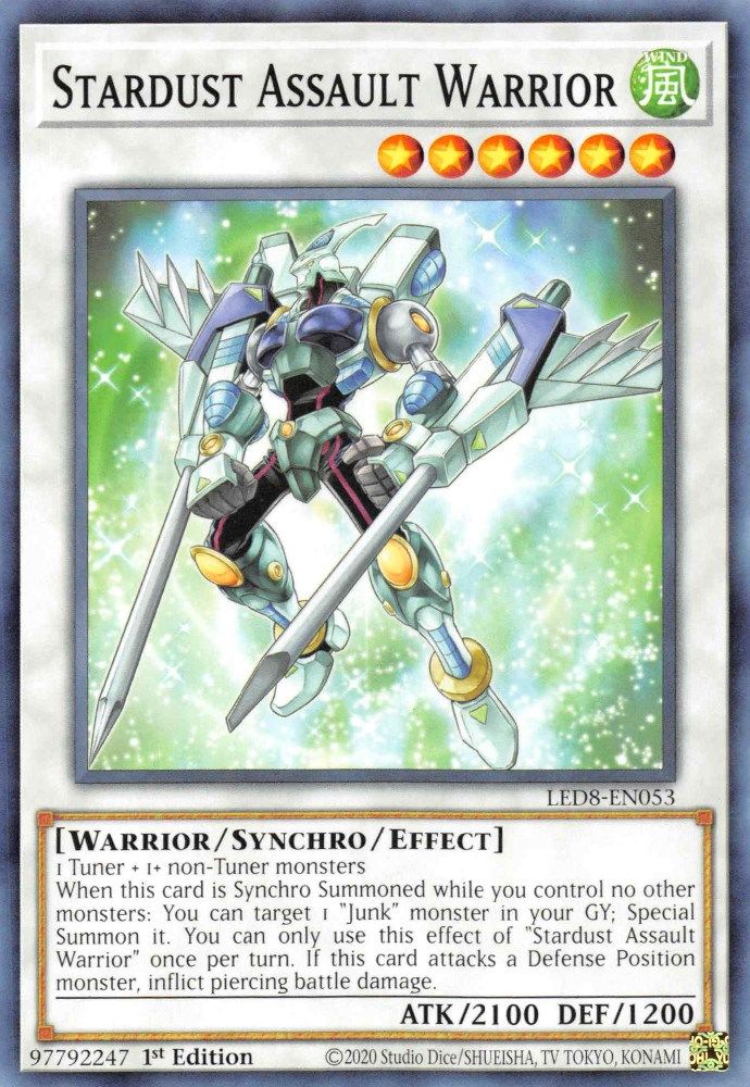 Stardust Assault Warrior (LED8-EN053) - Common