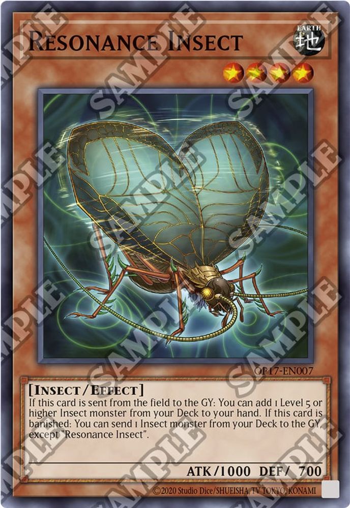 Resonance Insect (OP17-EN007) - Super Rare