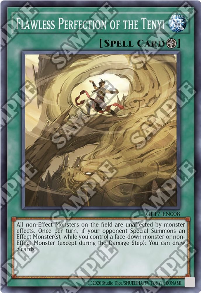 Perfection impeccable du Tenyi [OP17-EN008] Super Rare 