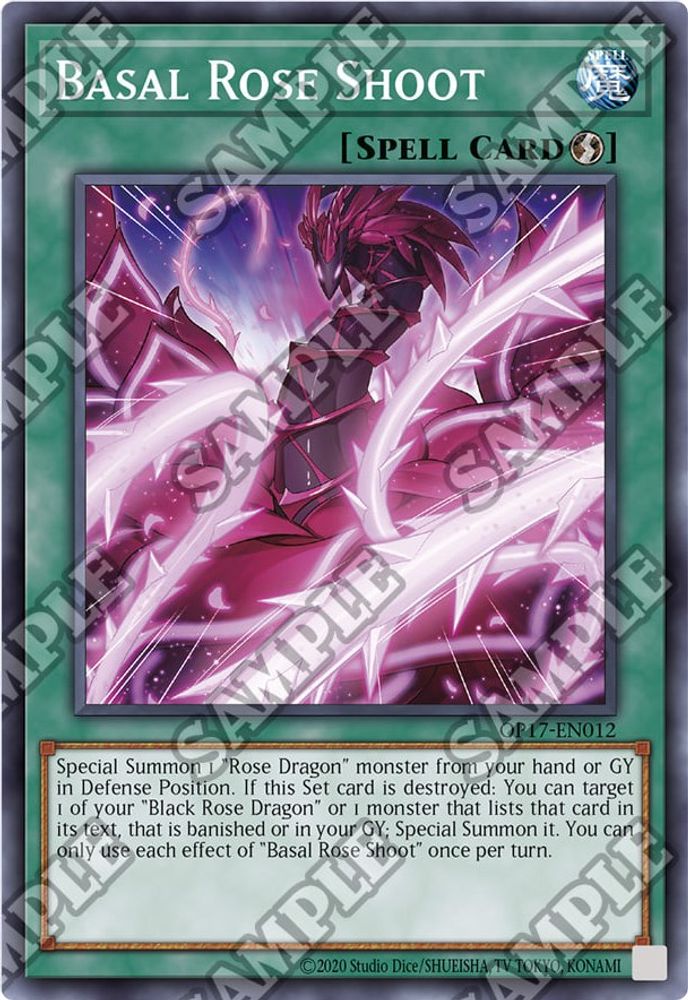 Pousse de rose basale [OP17-EN012] Super Rare 