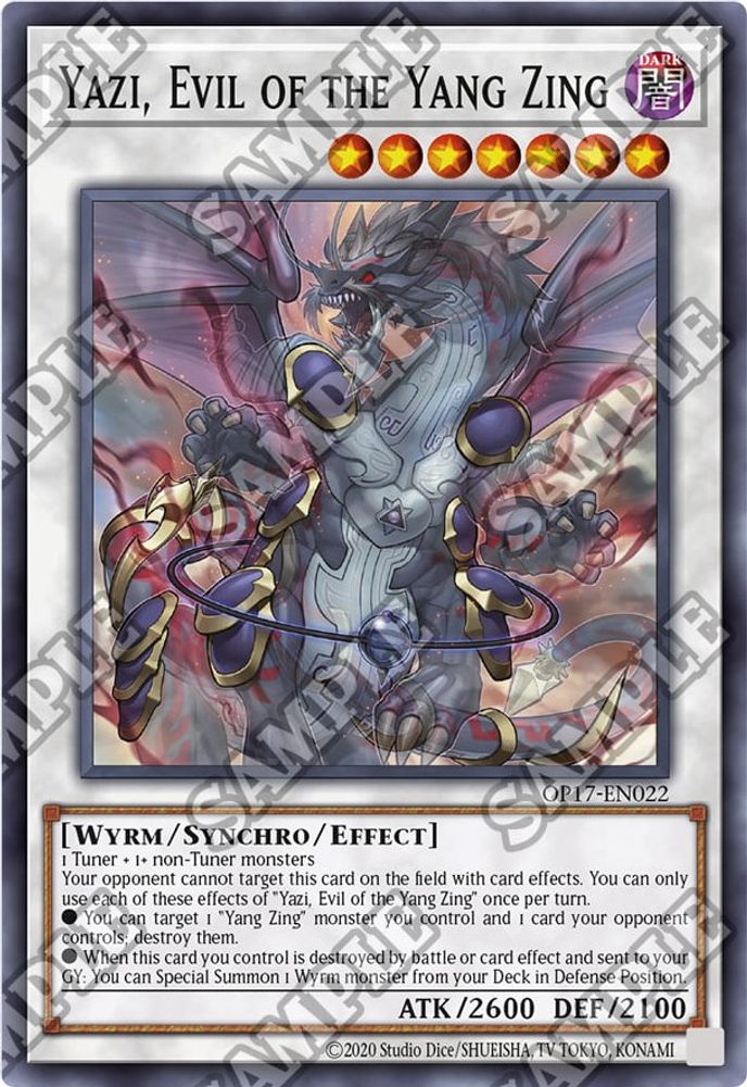Yazi, Evil of the Yang Zing (OP17-EN022) - Common