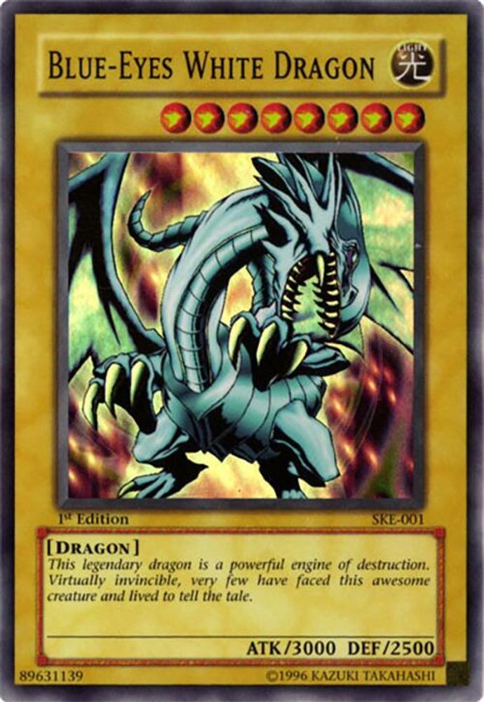 Blue-Eyes White Dragon (SKE-001) - Super Rare