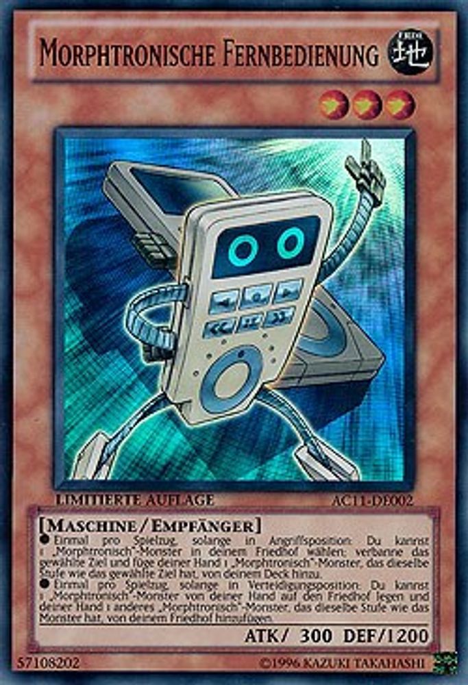 Morphtronic Remoten (German) - "Morphtronische Fernbedienung" (AC11-DE002) - Super Rare