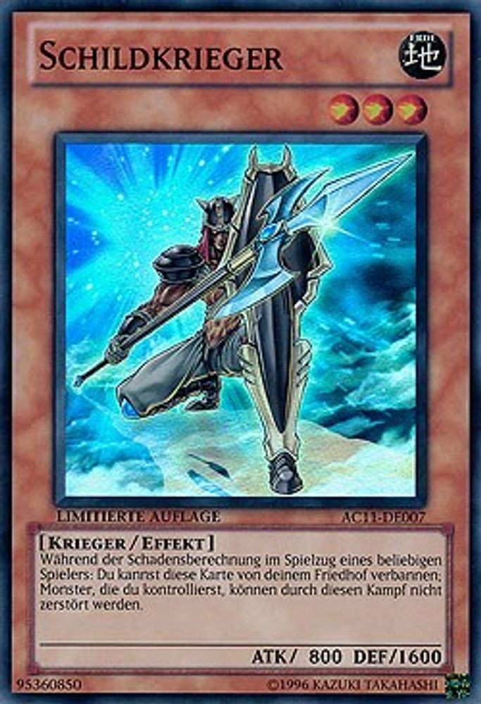 Shield Warrior (German) - "Schildkrieger" (AC11-DE007) - Super Rare