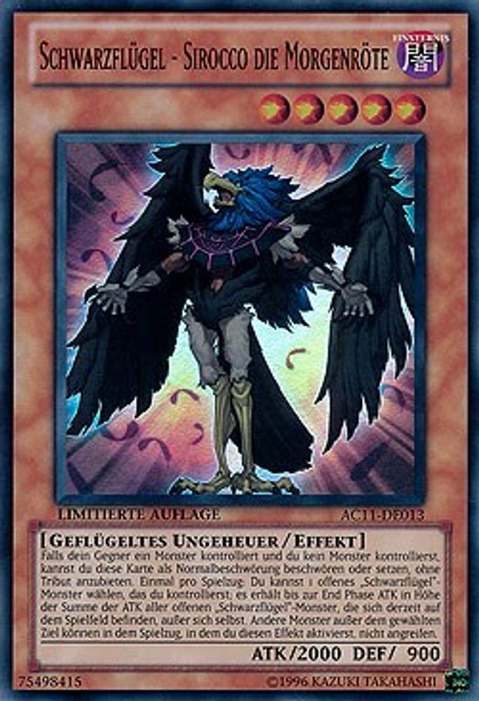 Blackwing - Sirocco the Dawn (German) - "Schwarzflugel - Sirocco die Morgenröte" (AC11-DE013) - Super Rare
