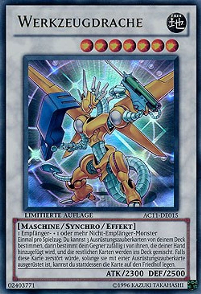 Power Tool Dragon (German) - "Werkzeugdrache" (AC11-DE015) - Ultra Rare
