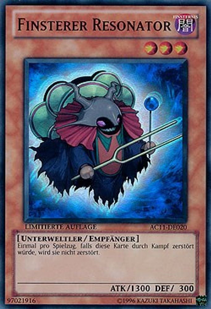Dark Resonator (German) - "Finsterer Resonator" (AC11-DE020) - Super Rare