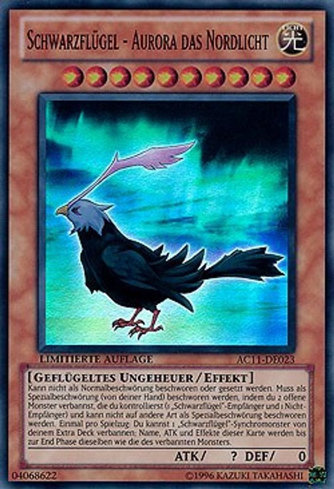 Blackwing - Aurora the Northern Lights (German) - "Schwarzflugel - Aurora das Nordlicht" (AC11-DE023) - Super Rare