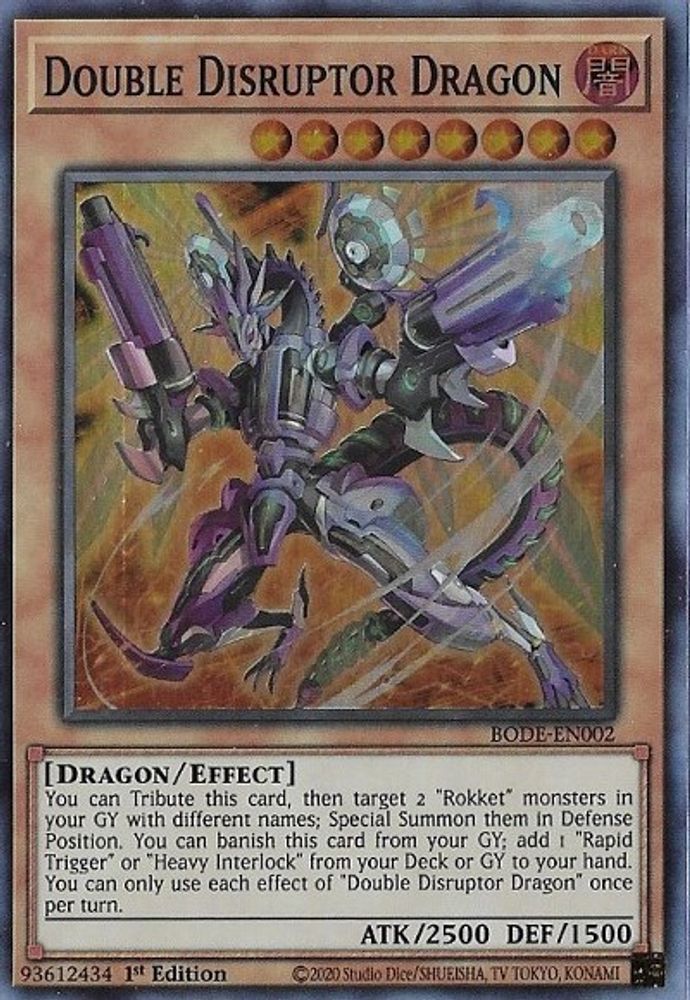 Double Disruptor Dragon (BODE-EN002) - Super Rare