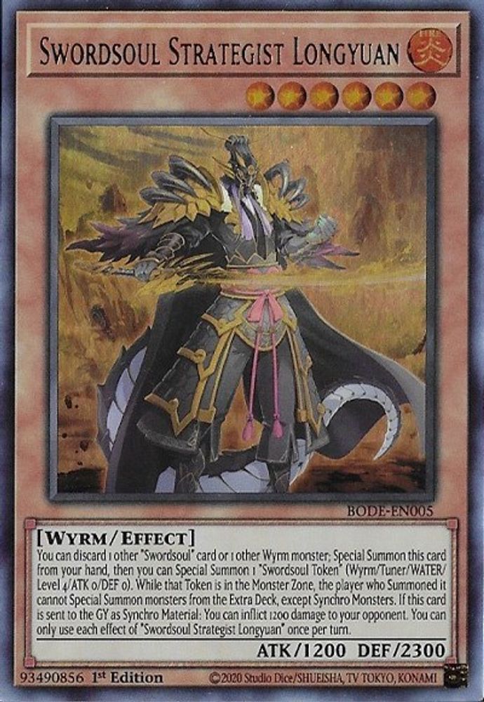 Stratège Swordsoul Longyuan [BODE-EN005] Ultra Rare 