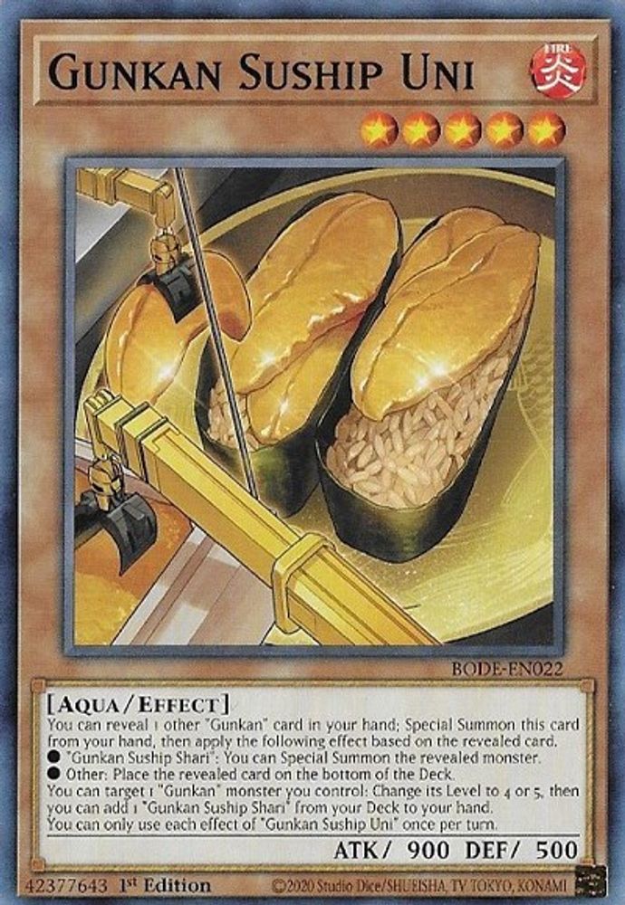 Gunkan Suship Uni (BODE-EN022) - Common